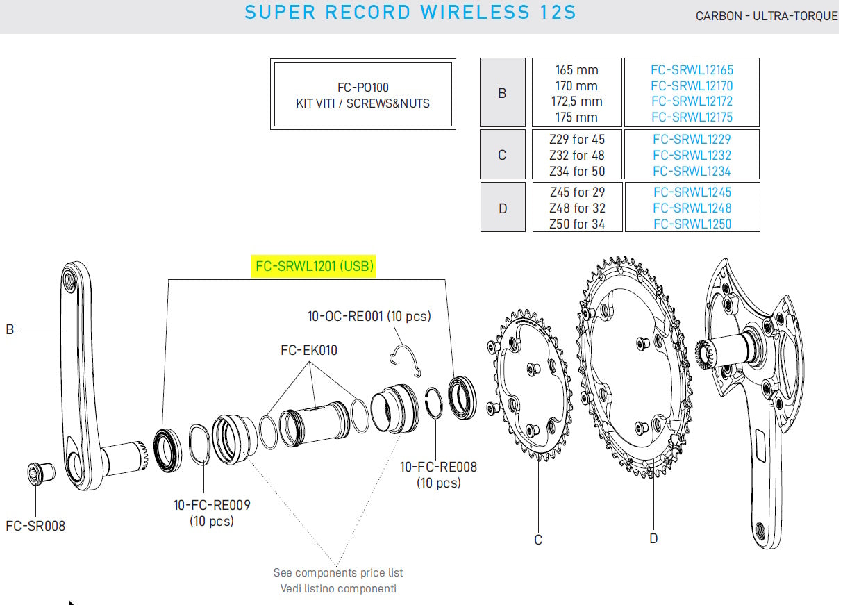 Bottom Bracket Pro-Tech USB Super Record Wireless Bearings