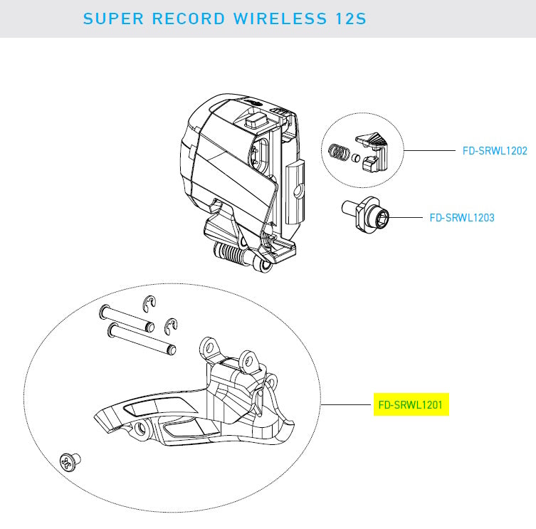 Super Record Wireless FR Derailleur Cage