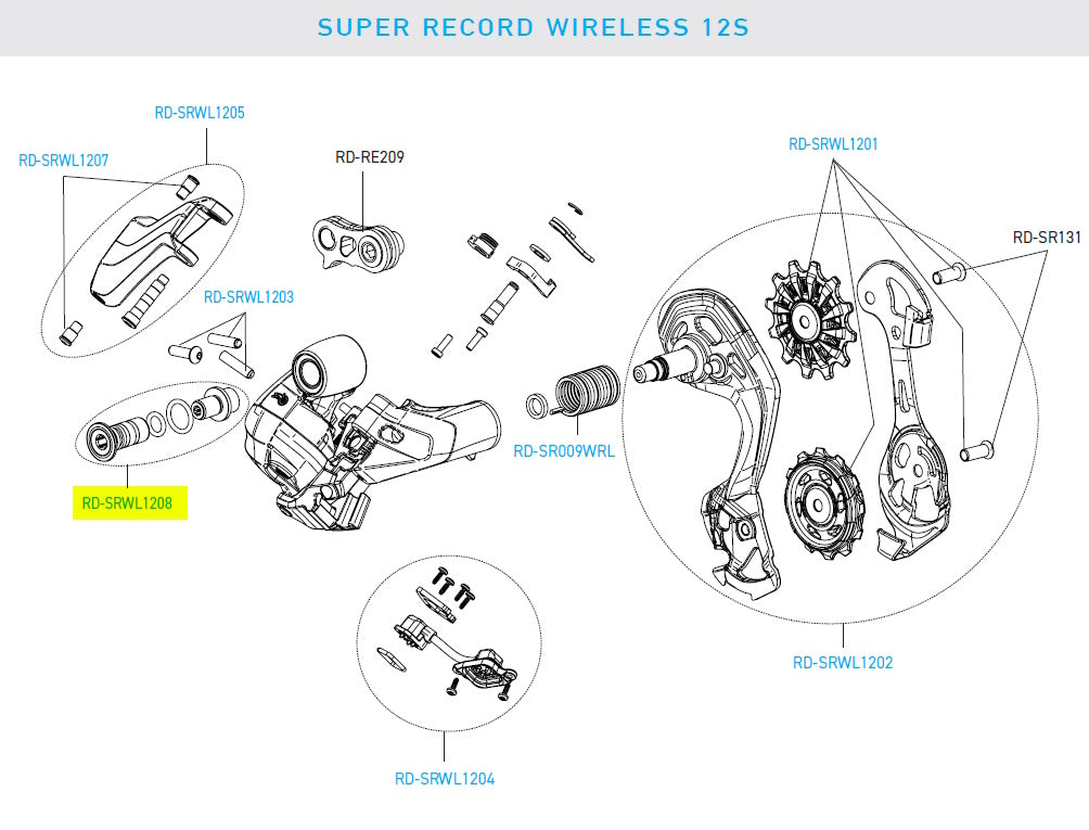 Super Record Wireless RR Derailleur Mounting Bolt