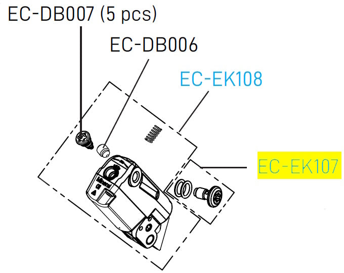 Disc Brake Master Cylinder Screw + 2 O-Ring (Qty5)
