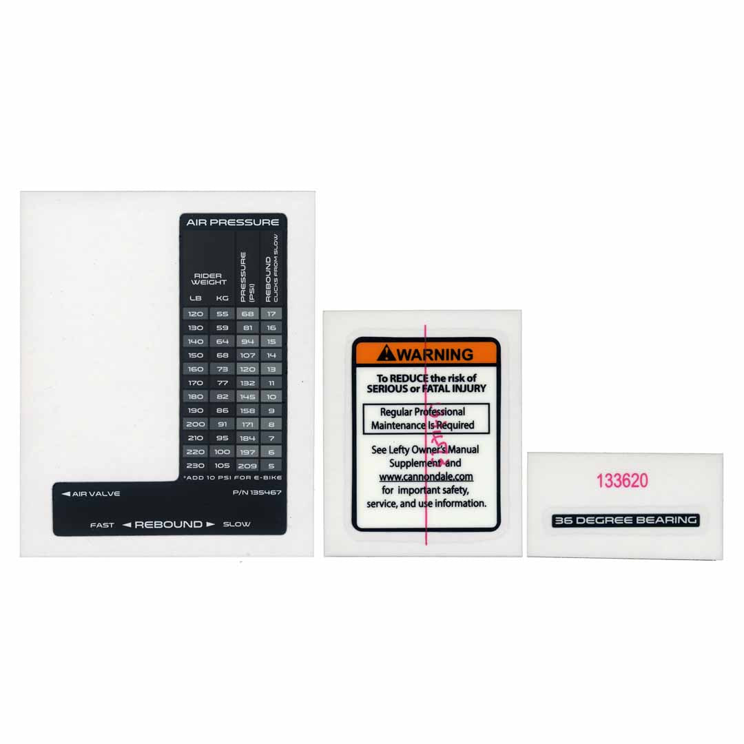 Lefty Decals Ocho 120 Tech