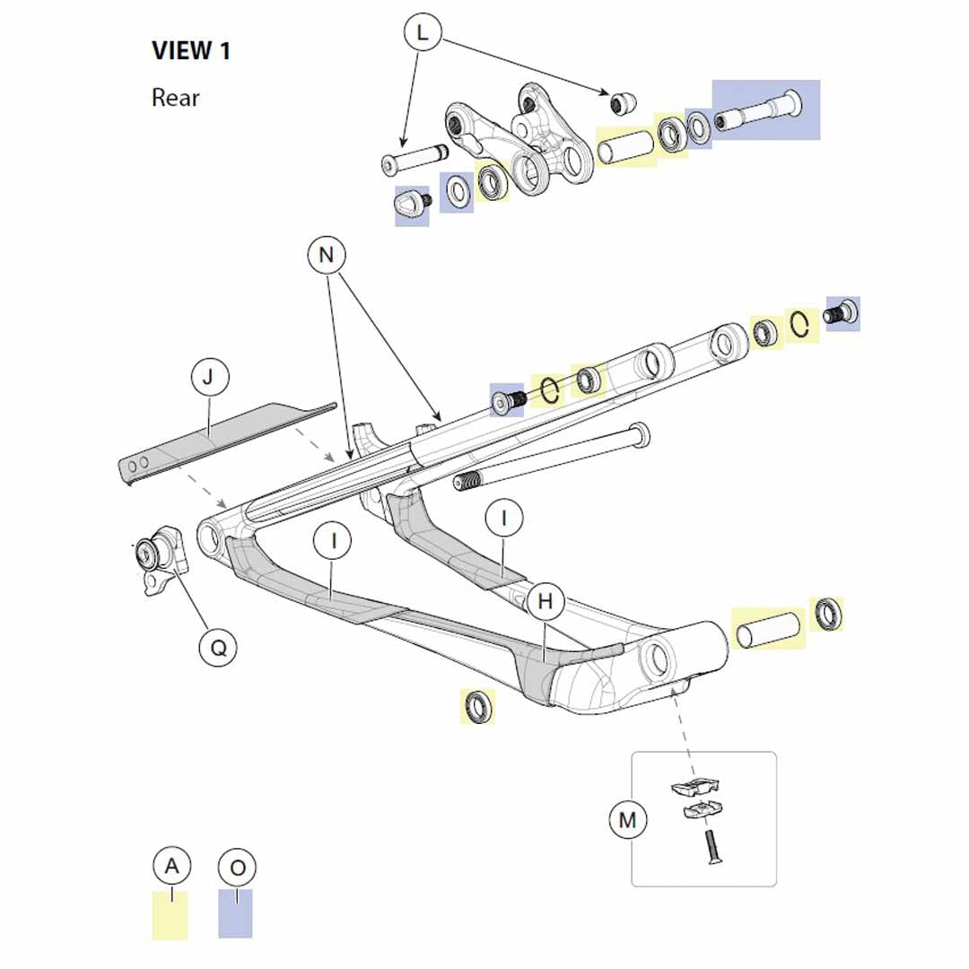 Scalpel Link/SS/Pivot Bearings
