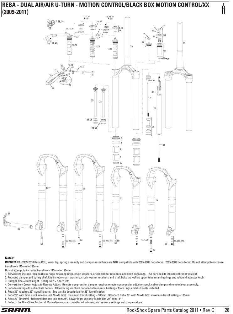 REB ADJ KNOB/BOLT KIT - 2010 L