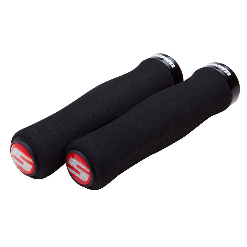 CONT FOAM LOCKON GRIPS BLK/BLK