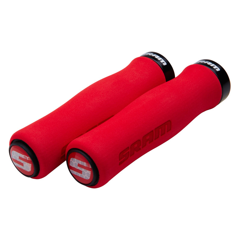 CONT FOAM LOCKON GRIPS RED/BLK
