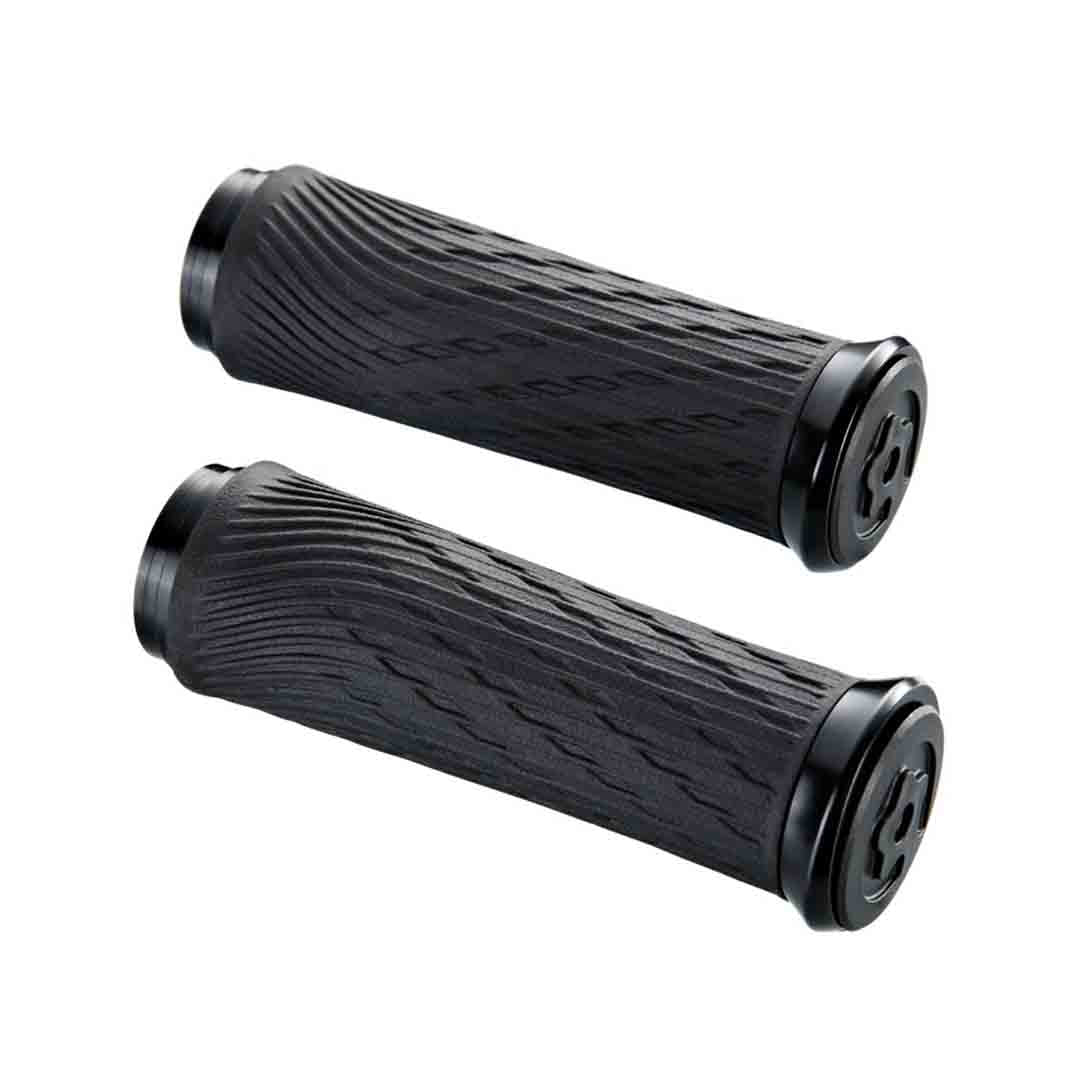 GS LOCK ON GRIPS 100MM BLK/BLK
