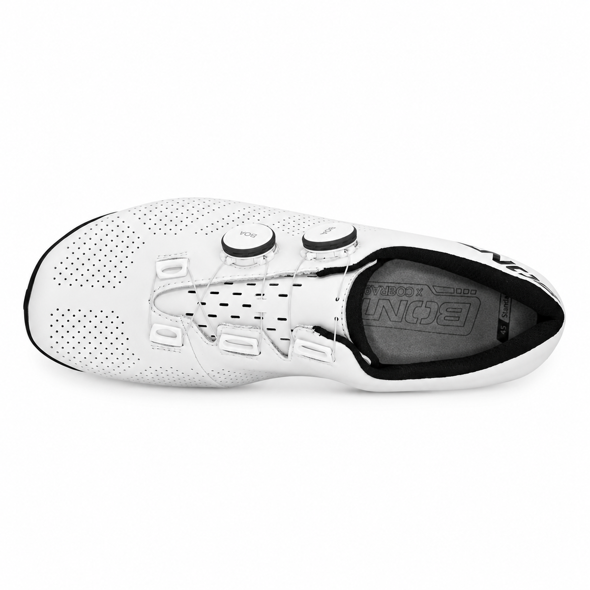 Bont Riot+ 24 Road Shoe (White, Standard Fit)
