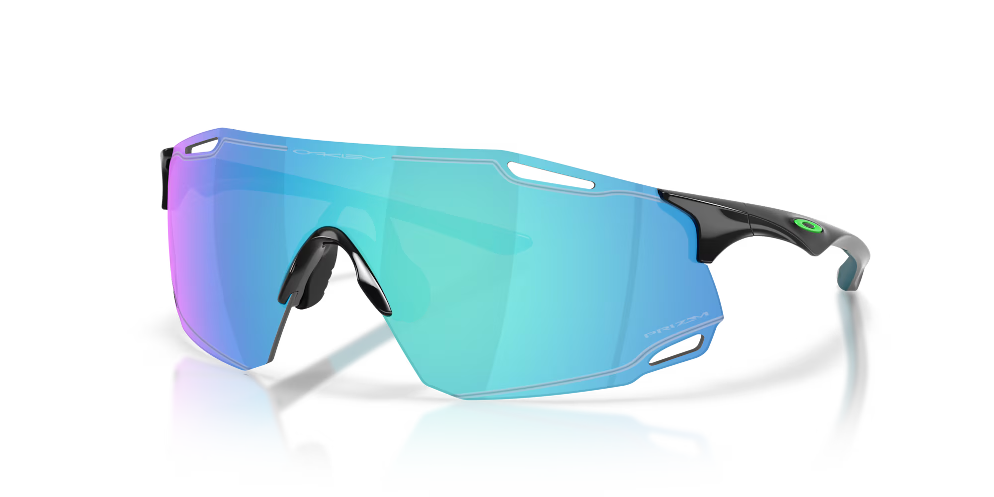 Oakley Cybr Dyno Polished Black Prizm Sapphire