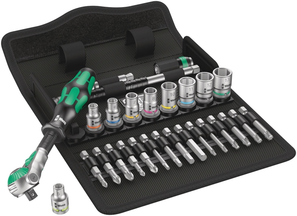 8100 SA 6 Zyklop Speed Ratchet Set 1/4" drive  metric