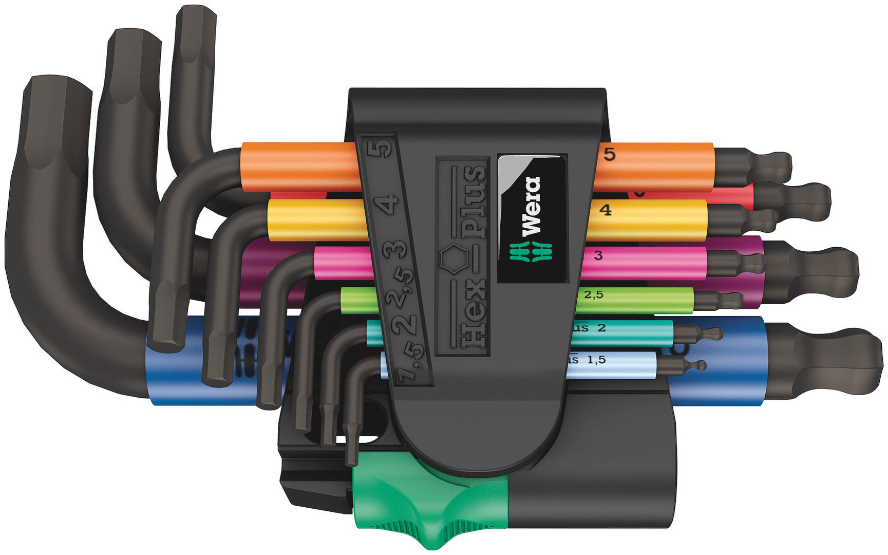950/9 Hex-Plus Multicolour 2 L-key set  metric  BlackLaser