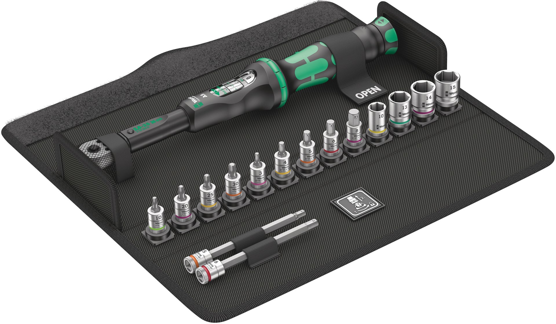 Bicycle Set Torque 1 Click-Torque Wrench in textile box+sockets