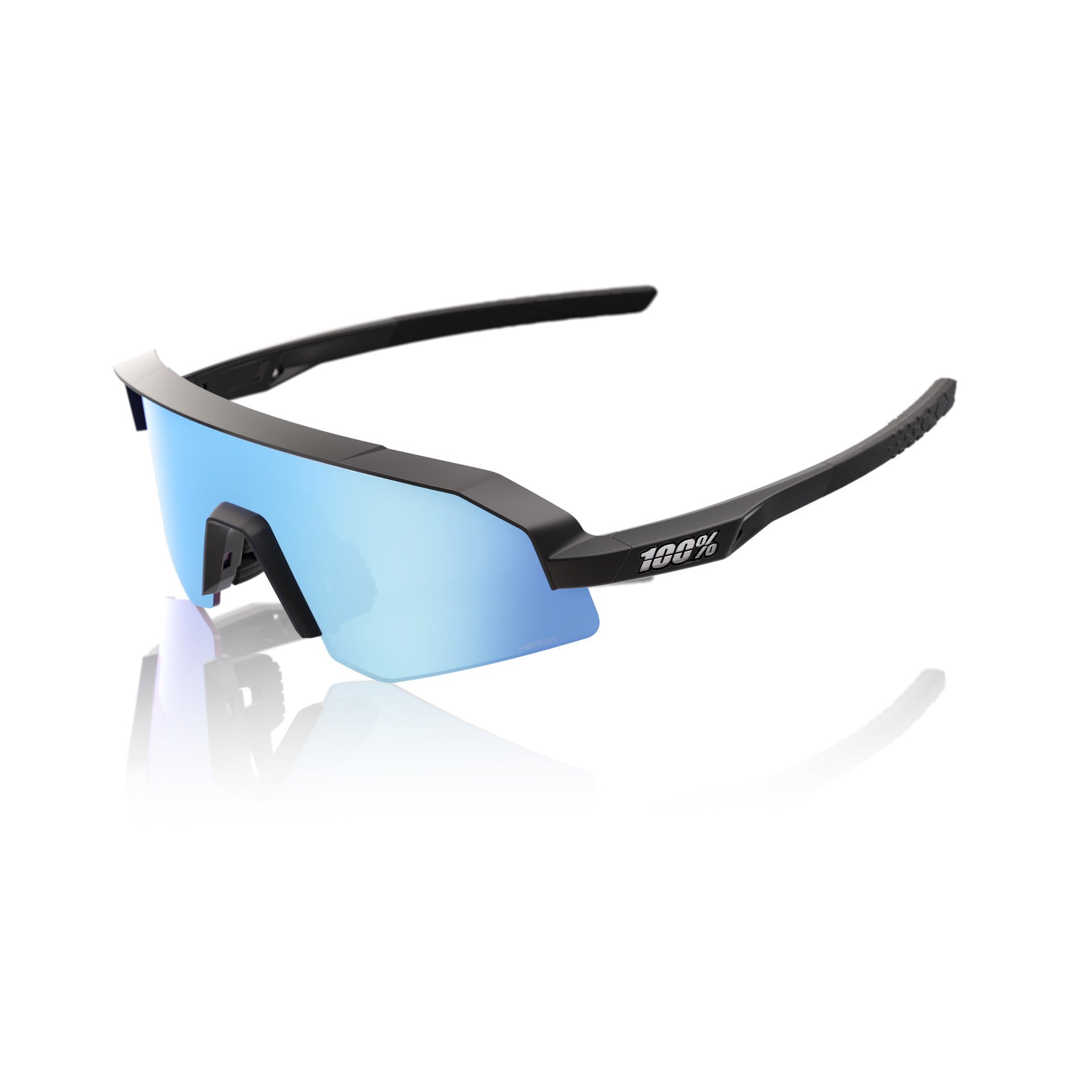 SLENDALE XS - Matte Black - HiPER Blue Mirror