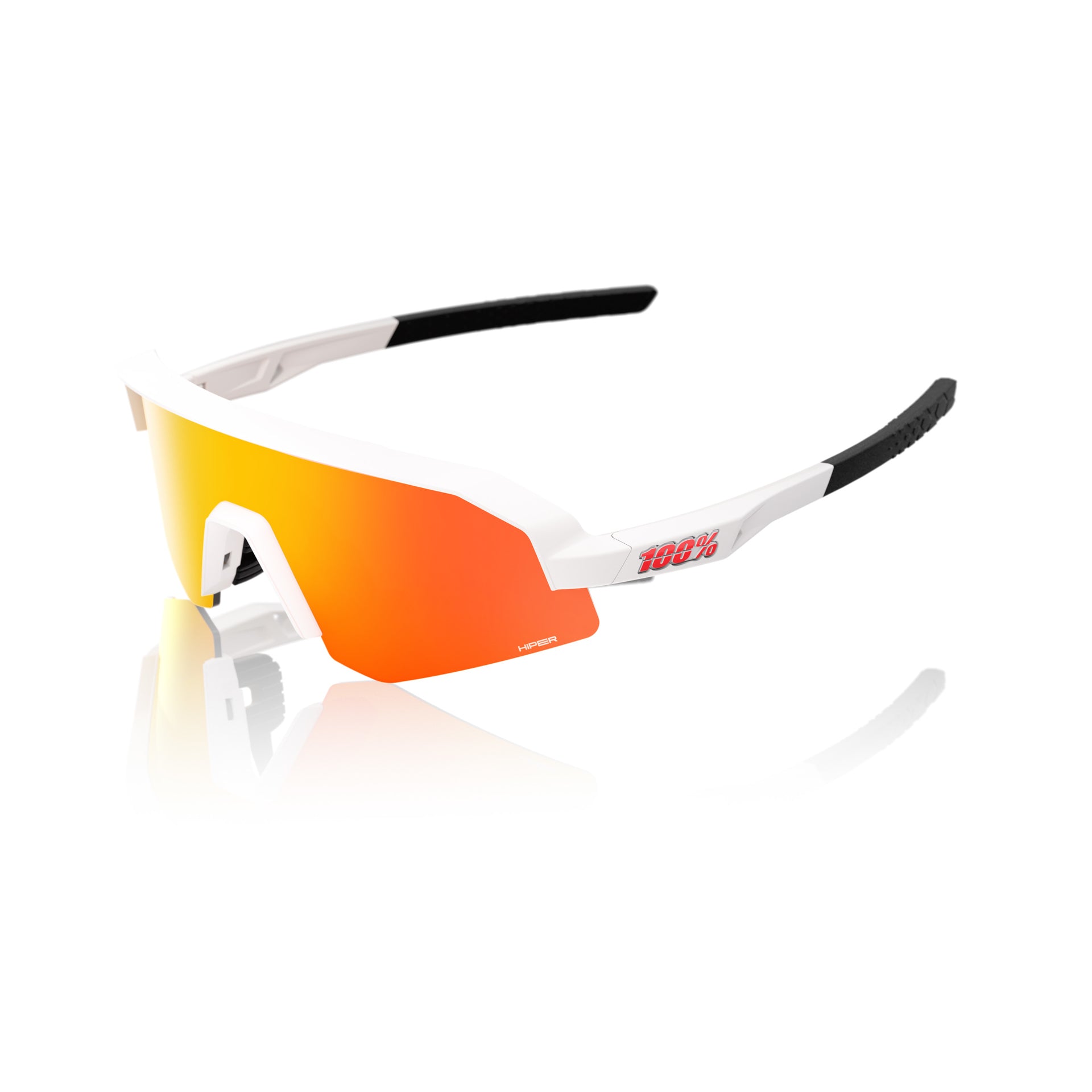 SLENDALE XS - Matte White - HiPER Red Mirror