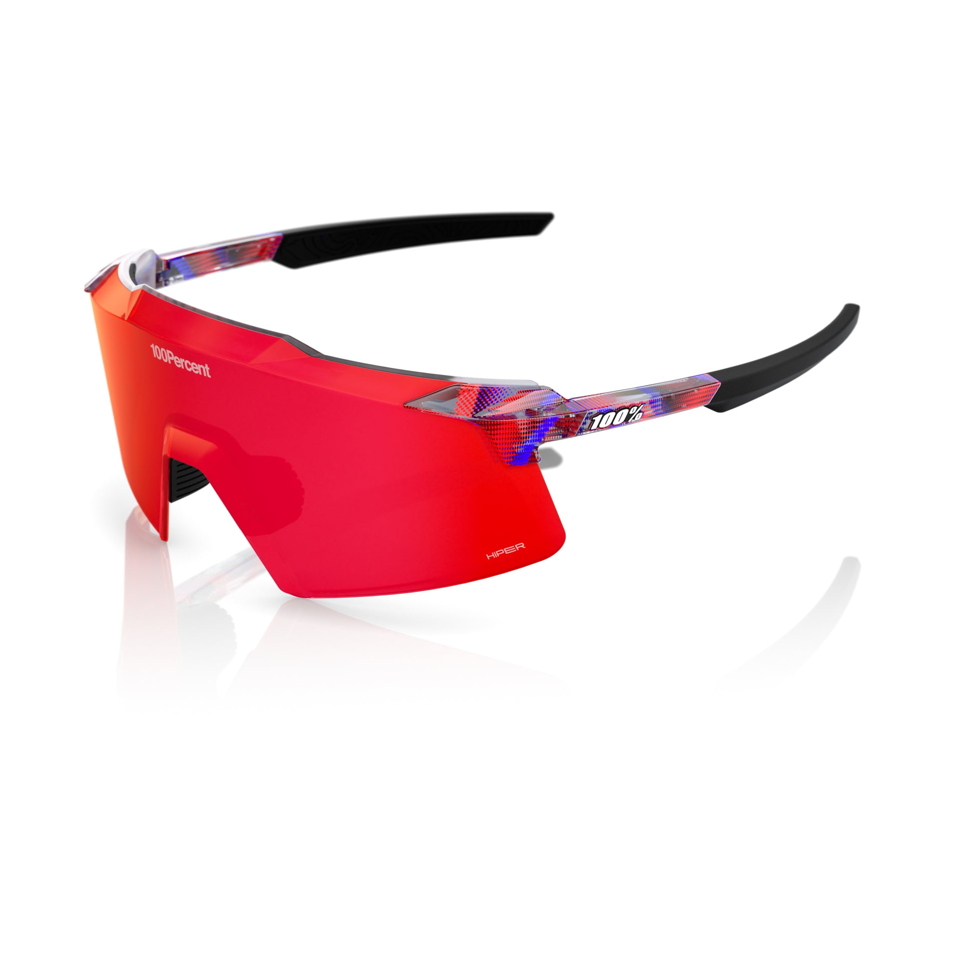100% Aerocraft - FDJ Gloss Trans Red/Blue - Hiper Fire Red Mirror
