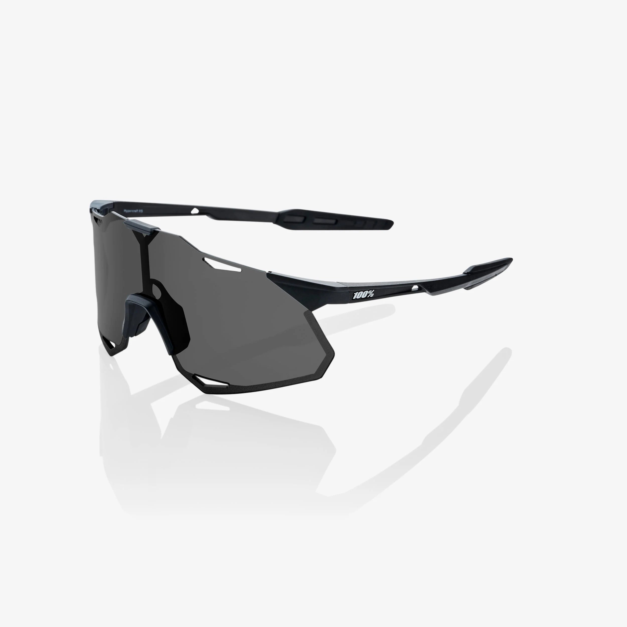 100% Hypercraft XS Matte Black - Smoke Lense