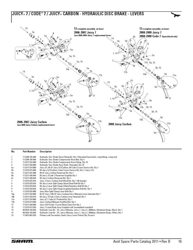 LEVER SPLIT CLAMP JUICY 7