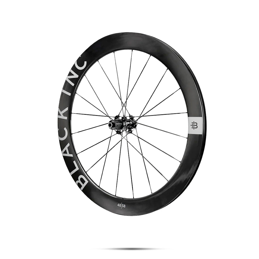 Black Inc 48|58 Wheelset – Carbon/Silver CeramicSpeed
