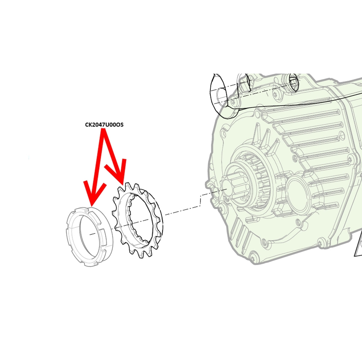 Moterra Sprocket and Lockring