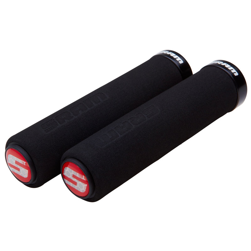 FOAM LOCK ON GRIPS BLACK/BLACK