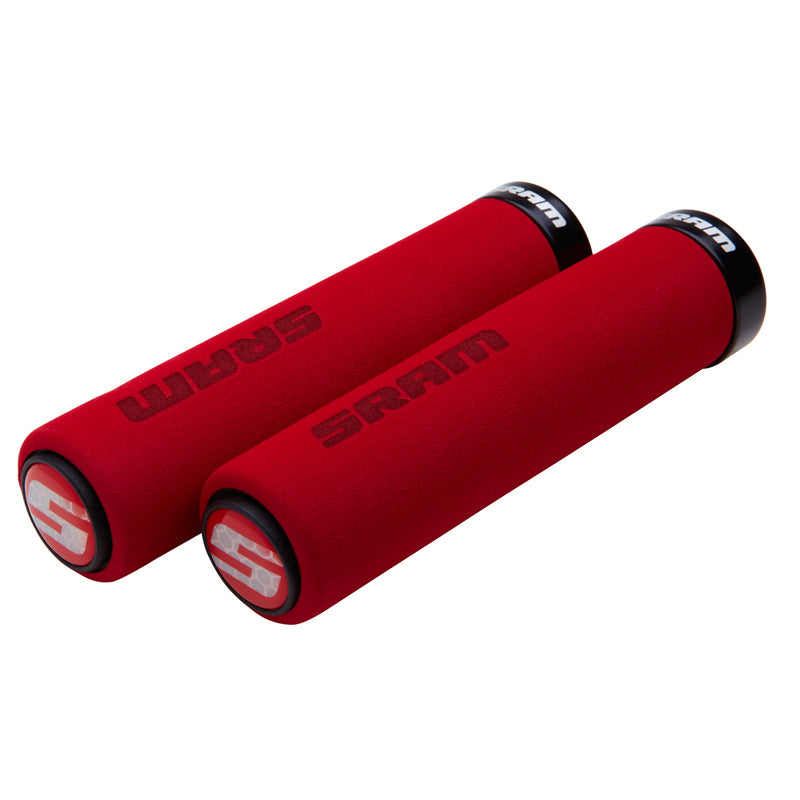 FOAM LOCK ON GRIPS RED/BLACK