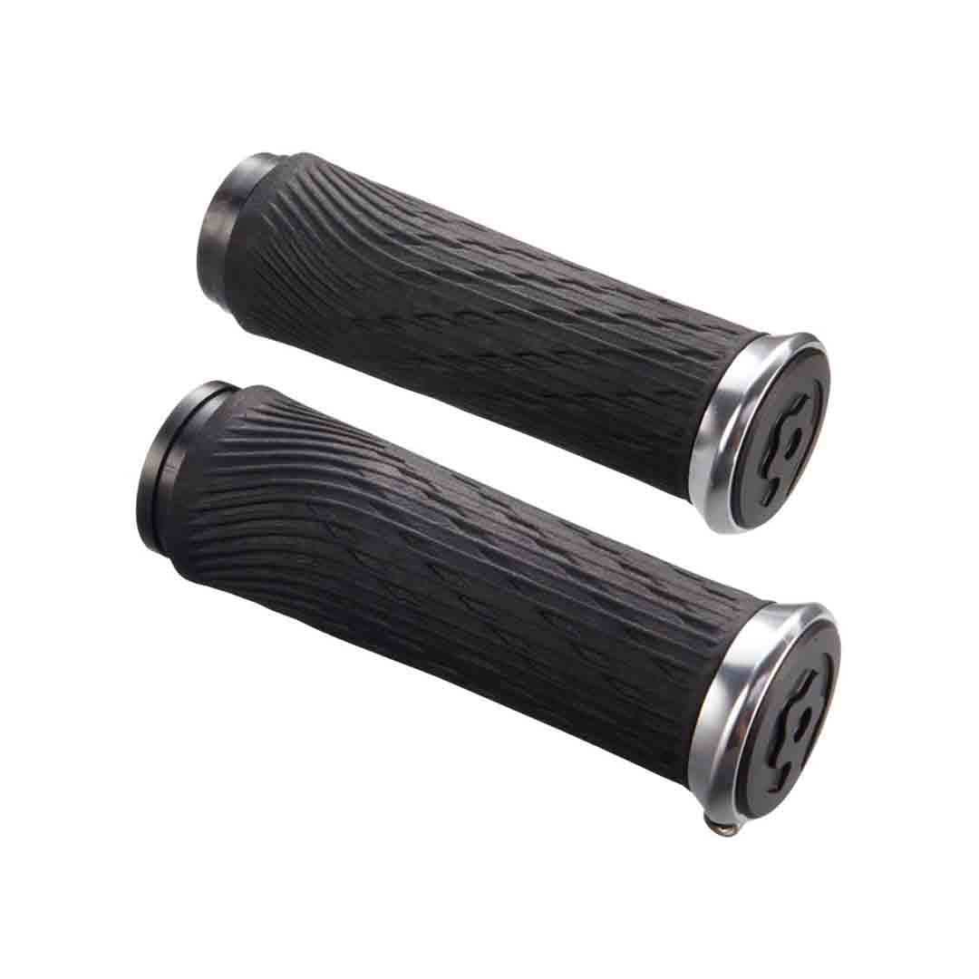 GS LOCK ON GRIPS 100MM BLK/SLV