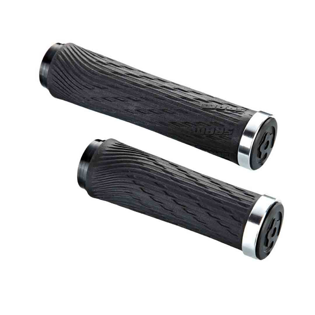 XX1 GS LOCK ON GRIPS BLK/SLV>>