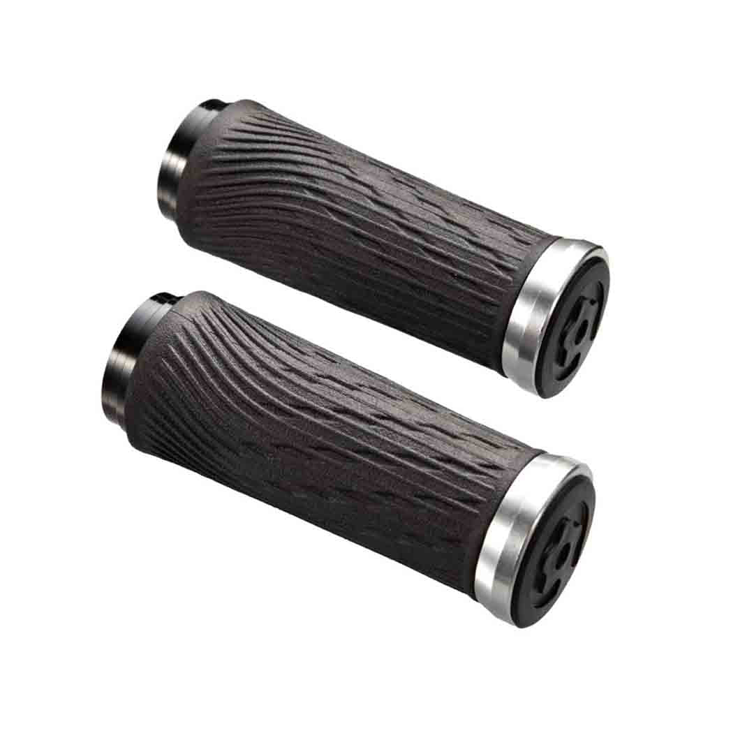 GS LOCK ON GRIPS 85MM BLK/SLV