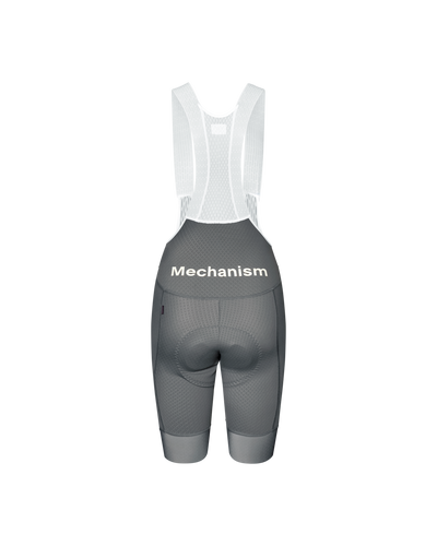 Women's Mechanism Logo Bibs - Medium Grey