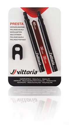 Vittoria Valve Ext. Black Alloy (2pcs)