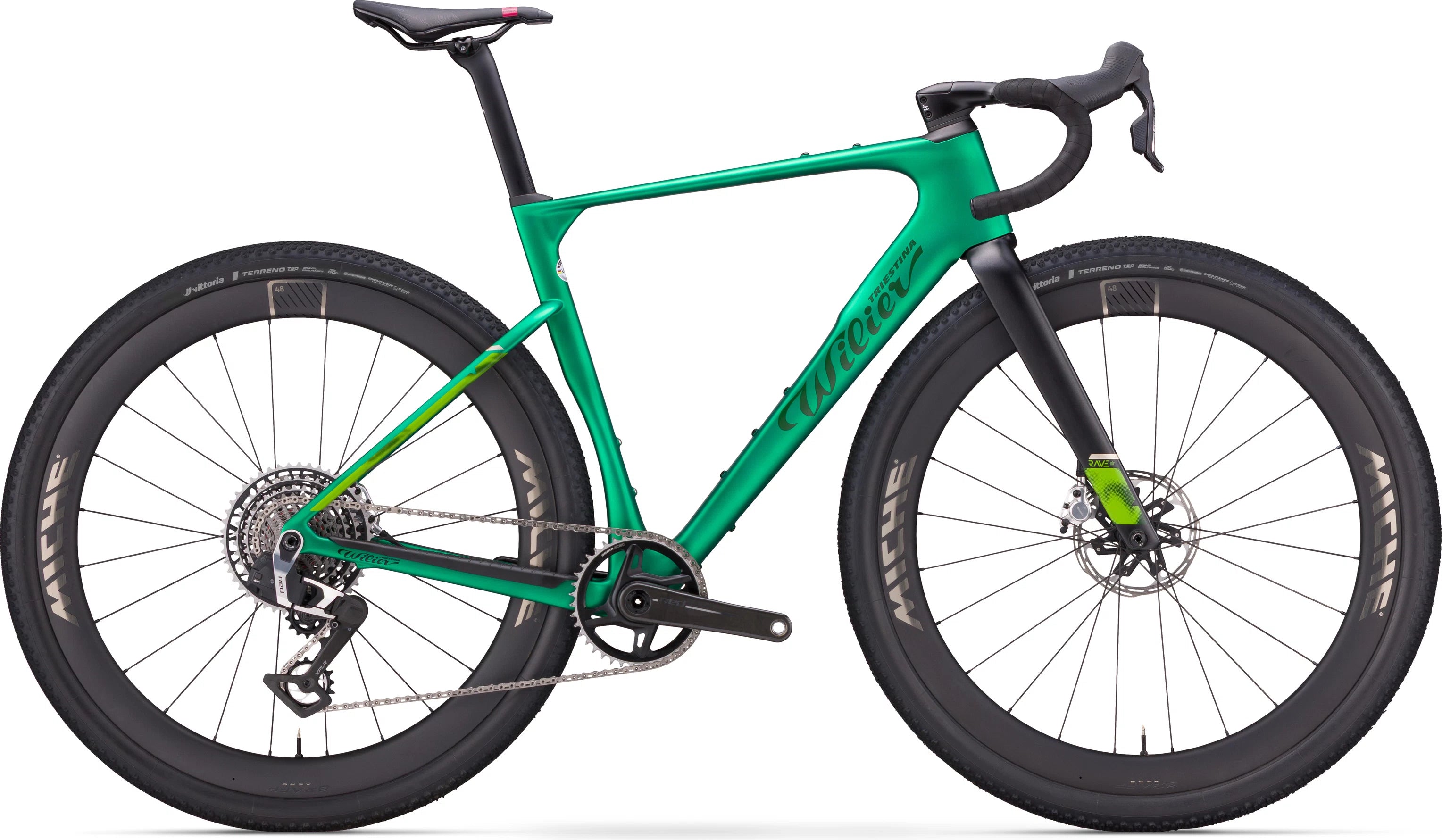 Wilier 2026 Rave SLR ID2 Force XPLR AXS E1 - Pixel Green - Medium
